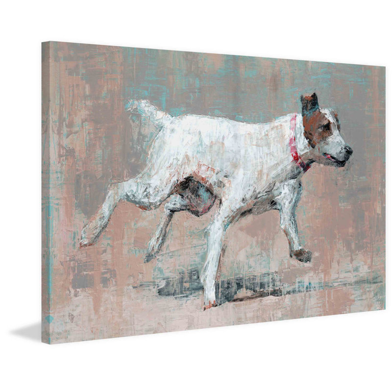Hyperactive Doggy 1 Piece Wrapped Canvas Painting, 25 cm H x 38 cm W x 3.81cm D