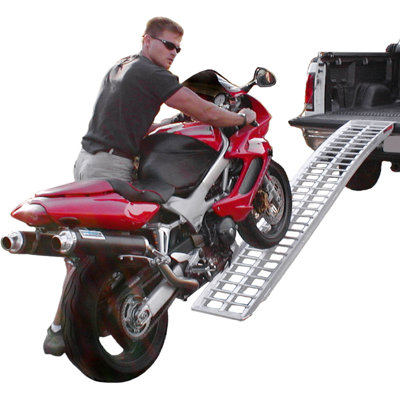 Black Widow Aluminum Arched Motorcycle Ramp