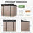 7.5 Ft. W X 6.1 Ft. D Metal Storage Shed