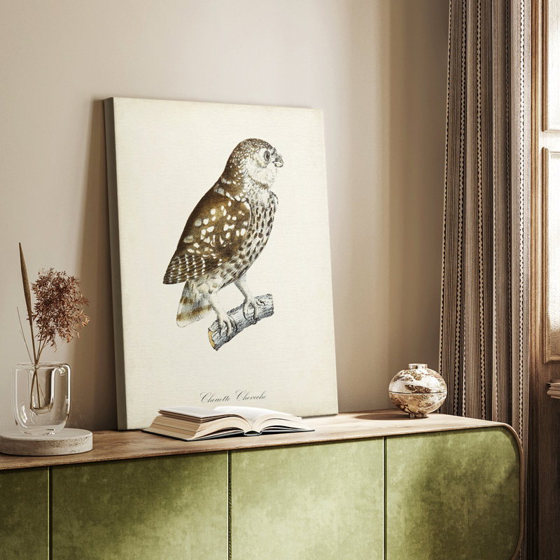 Chouettes françaises I - galerie sur mesure, H 18 po x l 12 po