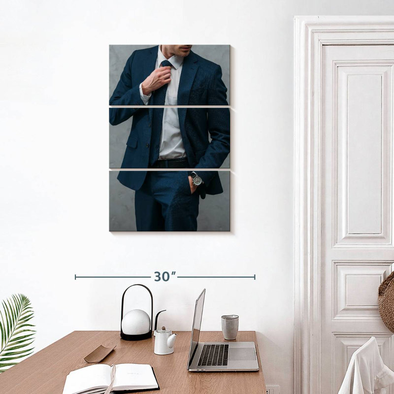 Shuttleworth Man Wearing Suit, 32" H x 20" W