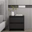 Georgan 45cm W Particle Board / Chipboard Bedside Table-274599656-274599658