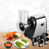 Electric Cheese Grater, Cutter, Slicer Shredder, 250W Salad Maker Shooter with 5 Free Attachments