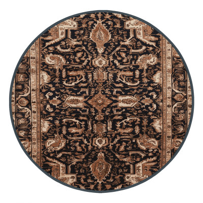 Tapis brun lavable à la machine