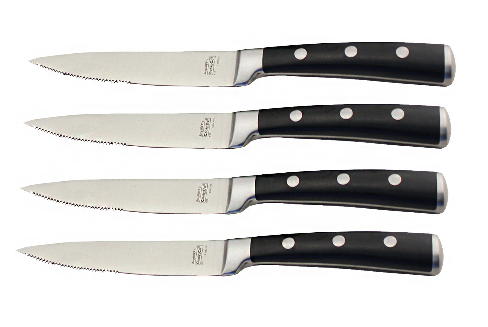 BergHOFF International Classico Stainless Steel Steak Knives, Set of 4