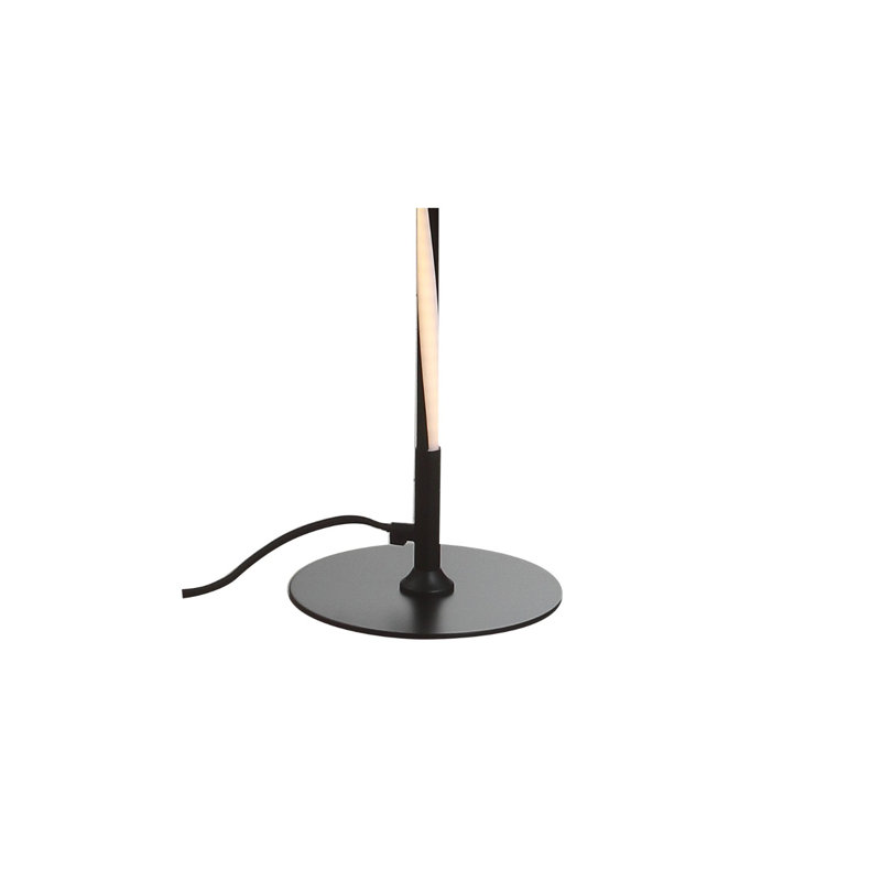 Lampe DEL sur pied 64 po Brookwood, Noir