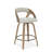 Curved Upholstered Swivel Counter Stools — Mid-Century Modern Design-750219745