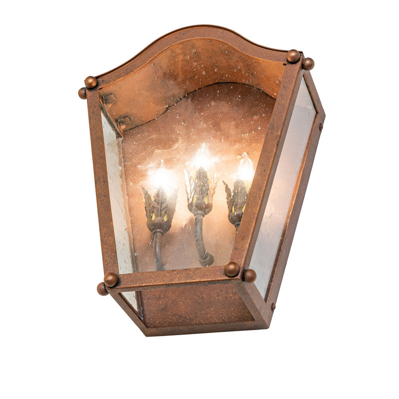 14" Wide Austin 3 Light Wall Sconce, 14" H x 12" W x 6" D