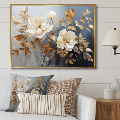 Blue Muted Botanicals II - Abstract Botanicals Canvas Print
