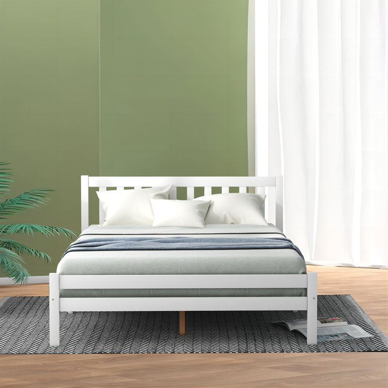 Gloria Bed, White, Double (4'6)