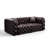 Modern 2-Seater Loveseat with 2 Pillows