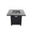 Hordville Square Steel Propane Smokeless Fire Pit Table