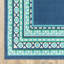 Tapis intérieur / extérieur bleu sarcelle / bleu / vert / blanc Deltana-23970759