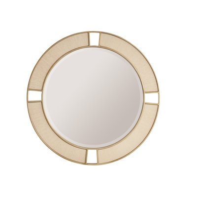Sunset Key Beveled Round Accent Mirror