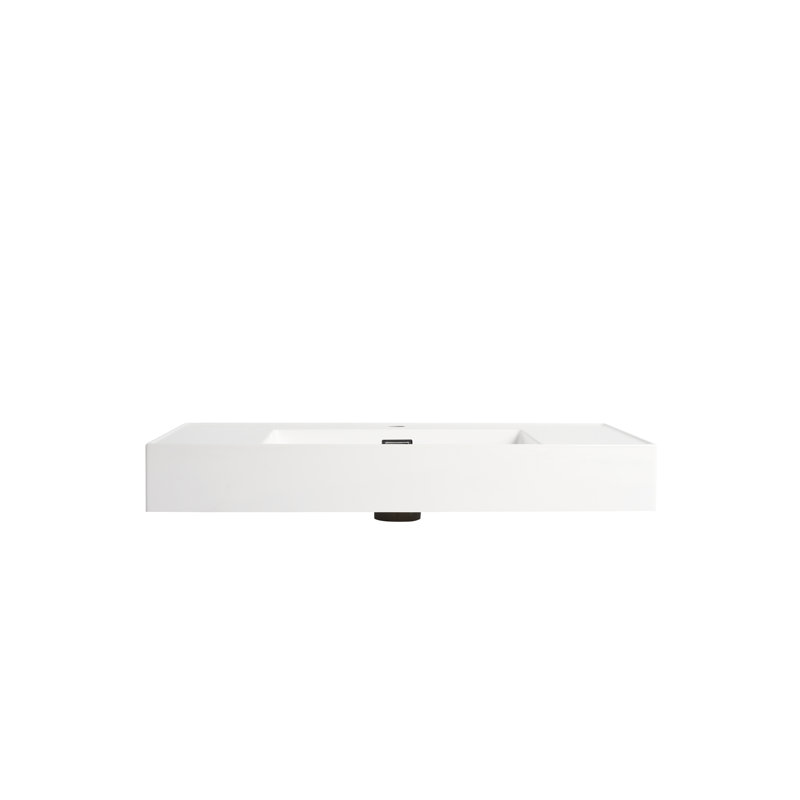Lavabo de meuble-lavabo en résine 36 po - Robuste, élégant et tendance, lavabo durable