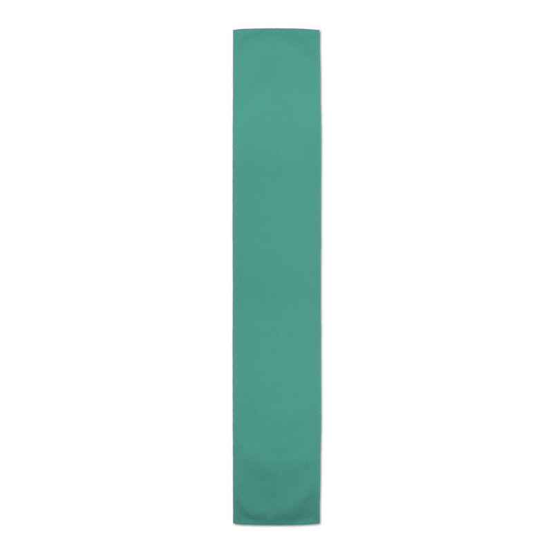 Costantina Rectangle Polyester Table Runner, 16" D x 72" L, Teal