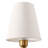 24.6in Traditional Sconces Armed Wall Mounted Sconce with Fabric Shade