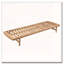 Chaise longue en bois avec coussin