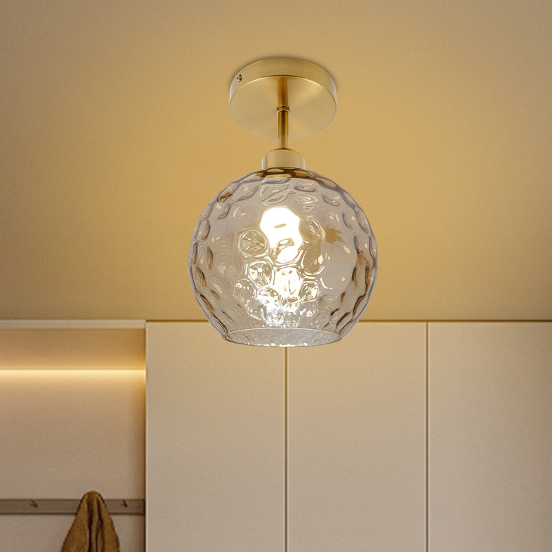 Plafonnier doré sans lumière E26