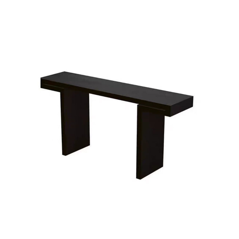 La console naturellement élégante, Noir, H 31,49 po x l 55,12 po x P 15,75 po