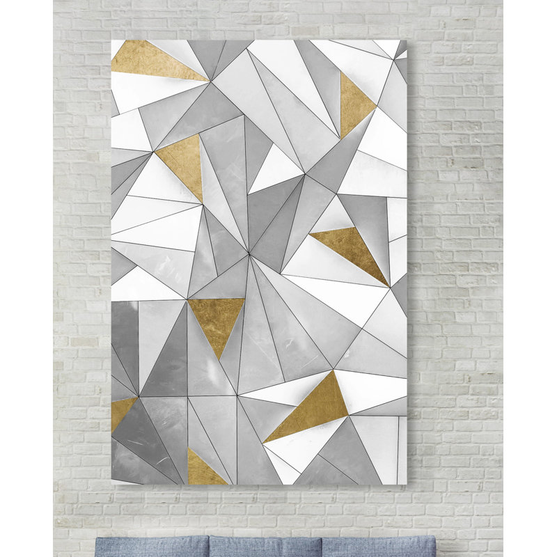 « triangulaire de la paroi », impression, Toile tendue, H 15 po x l 10 po