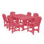 Ensemble de salle à manger 9 pièces 44 po x 94 po Heritage-109787848-125118830