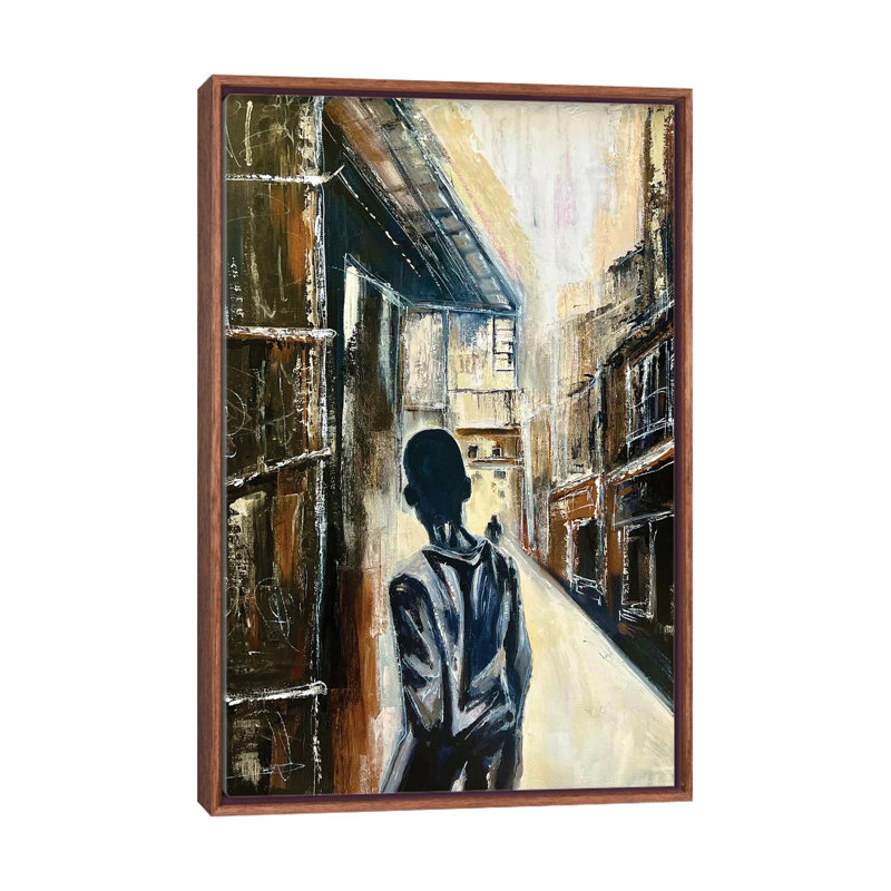 «The Paths We Walk», reproduction d'art sur toile encadrée, 26 po x 18 po, Toile avec cadre, Brun