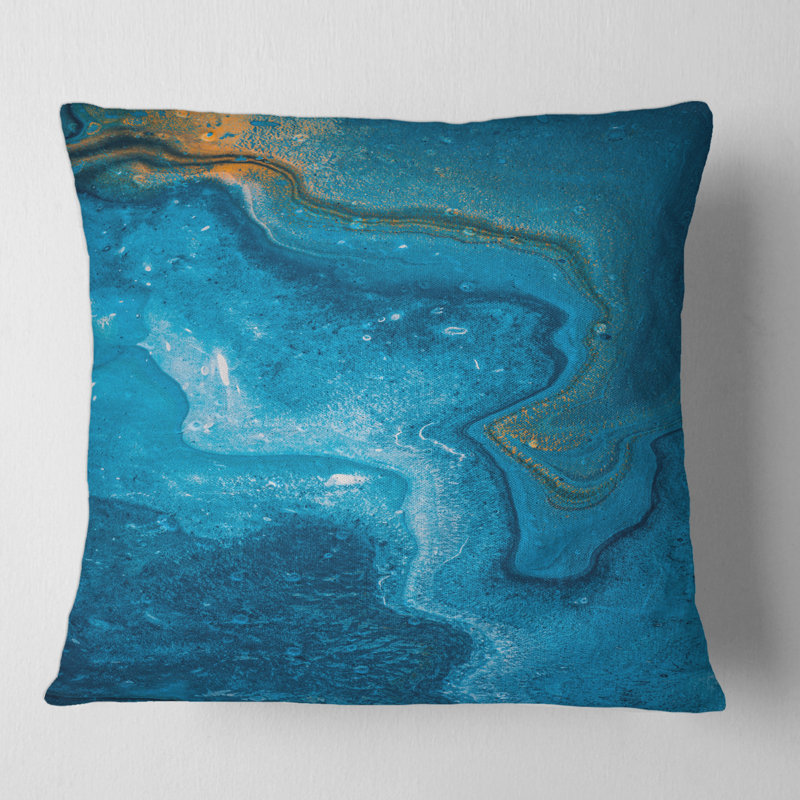 Housse de coussin et insert en marbre Marble Composition in II, 16" x 16"