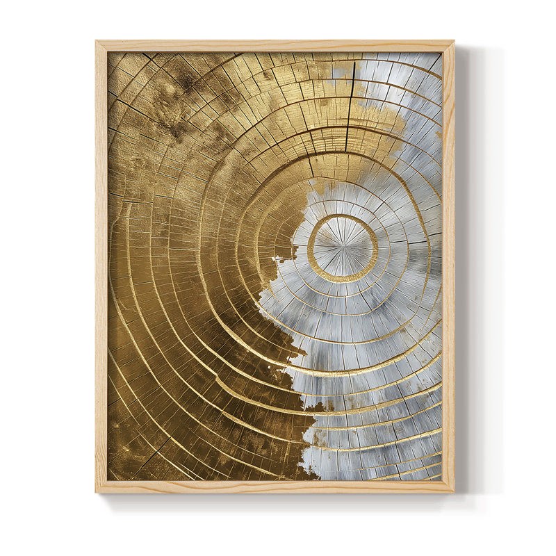 ABSTRACT Series CLVI Framed Print - Solid Wood, 11" H x 9" W