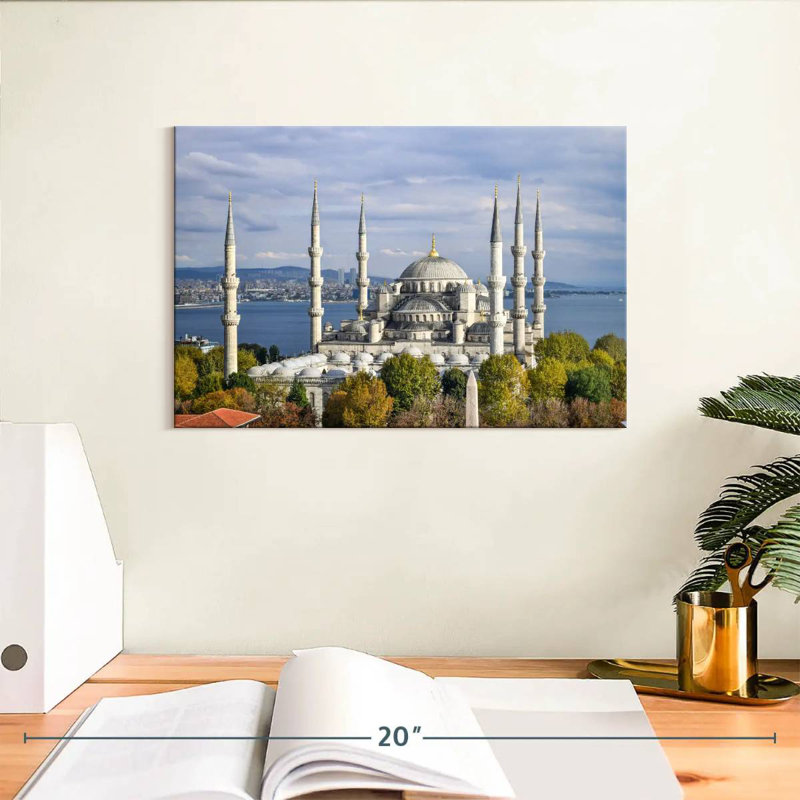 Istanbul's Blue Mosque, 8" H x 12" W