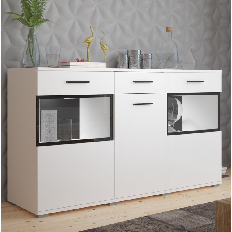 Renee 154 Cm Wide One Drawer Sideboard, White