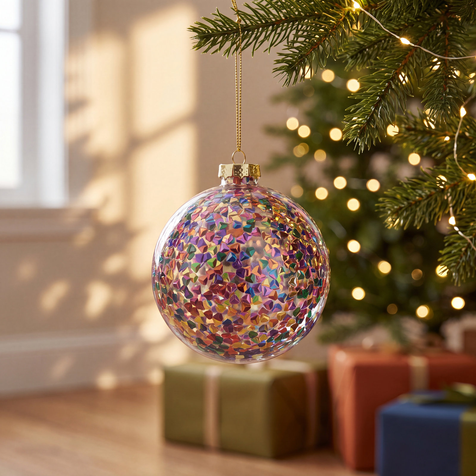 Bauble, 4" H x 4" W x 4" D