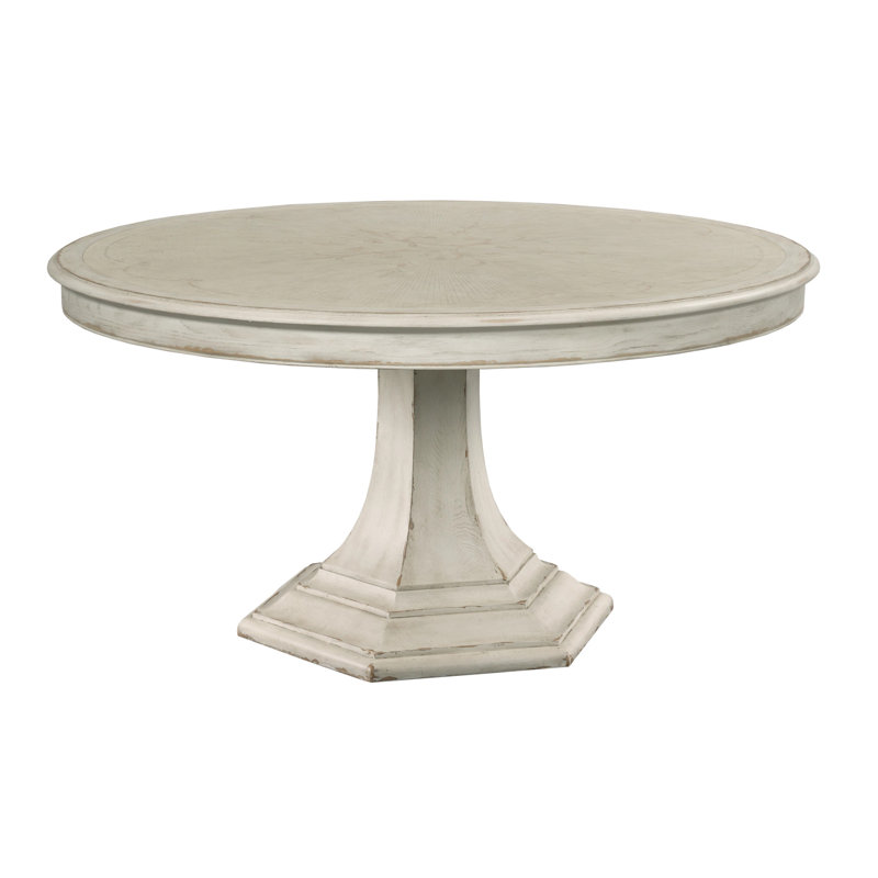 PAQUET DE TABLE À MANGER ROND CIVETTE, Crème, crème
