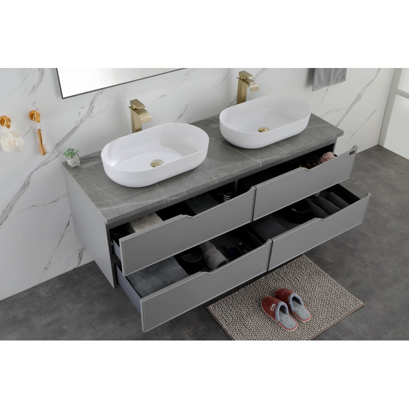 Meuble-lavabo pour salle de bain, Blanc