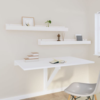 Wall Shelves 2 Pcs Solid Wood Pine