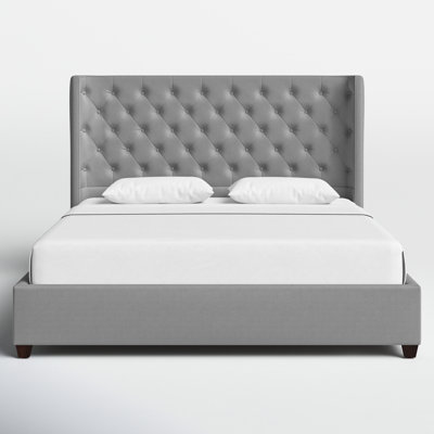 Naveen Upholstered Wingback Bed