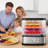 5-Tray Food Dehydrator, Adjustable Temperature 95–165°F, Bpa-Free Stackable Trays, Compact Fruit & Jerky Dehydrator With Transparent Design For Home Use