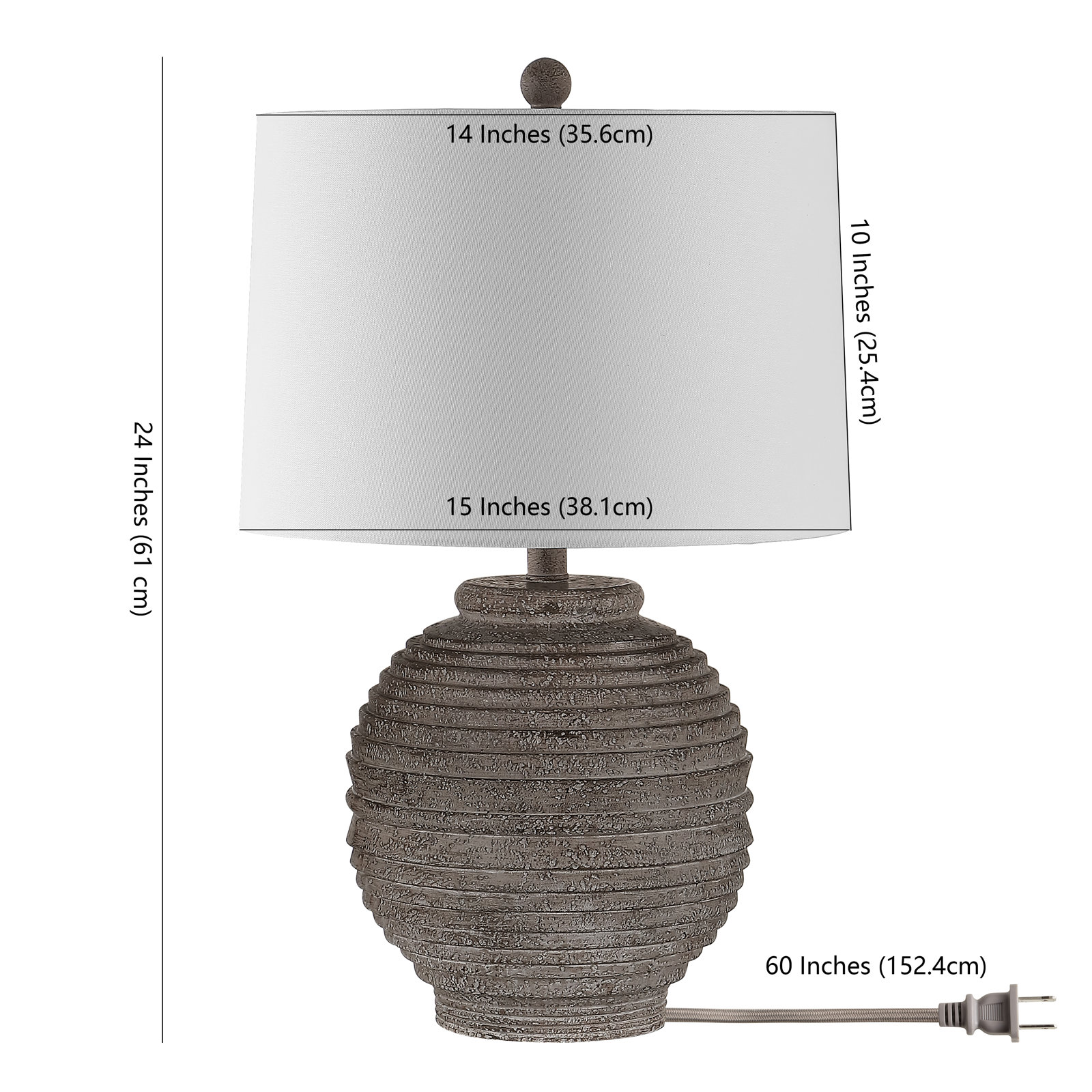 Nixon Resin Table Lamp