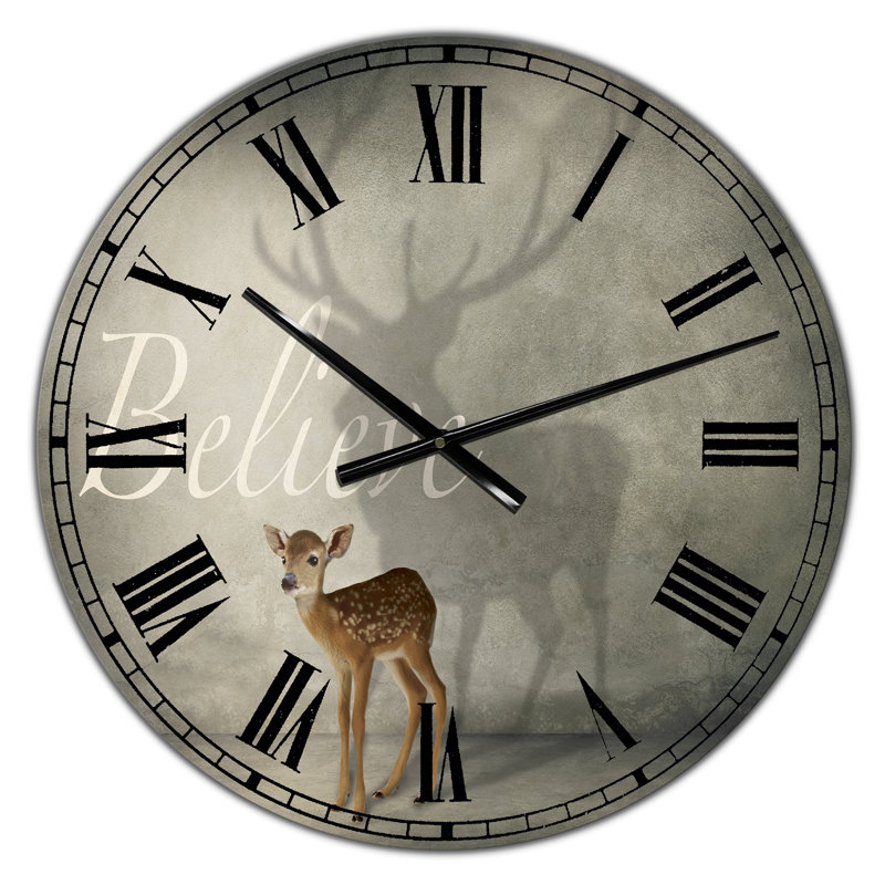 Horloge murale Believe Shadow III, Surdimensionné