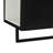 Modern Cabinet For Bathroom With Shelf - Black 24.21" Enclosed Storage, Open & Towel Rack,-2101471979