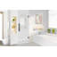 Porte de douche à charnière sans cadre l 30 po x H 72 po avec verre trempé 5/16 po-123222416-94369864