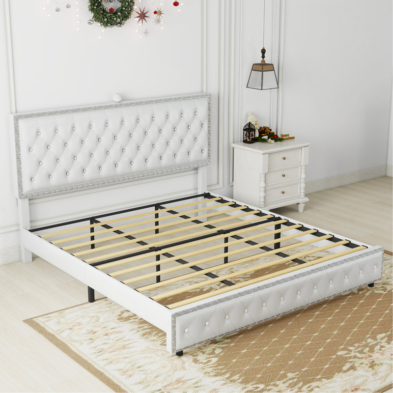 King Size Bed Frame With Projector Galaxy Light