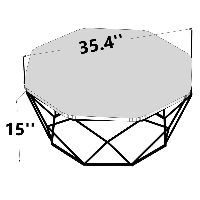 Table basse à piédestal