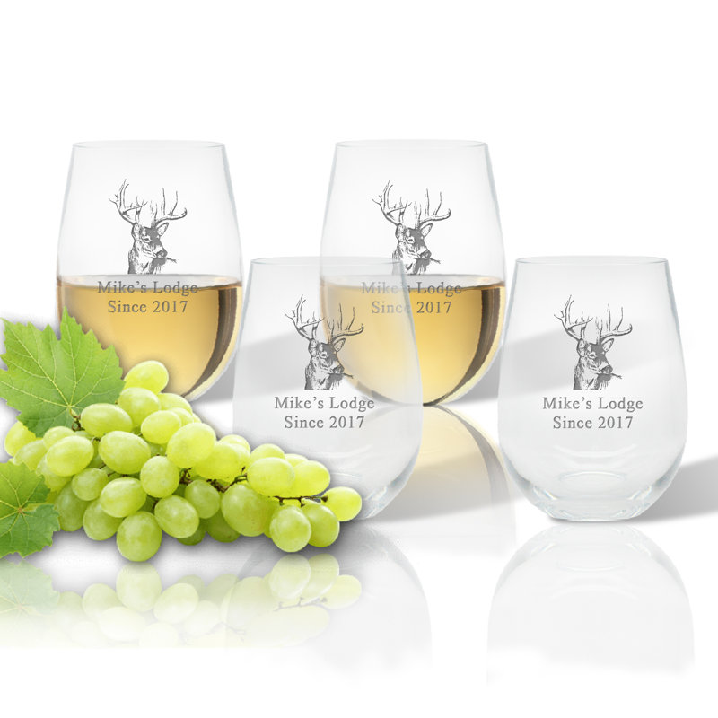 14 oz. Buck Lodge Verre à vin en plastique tout usage, Oui