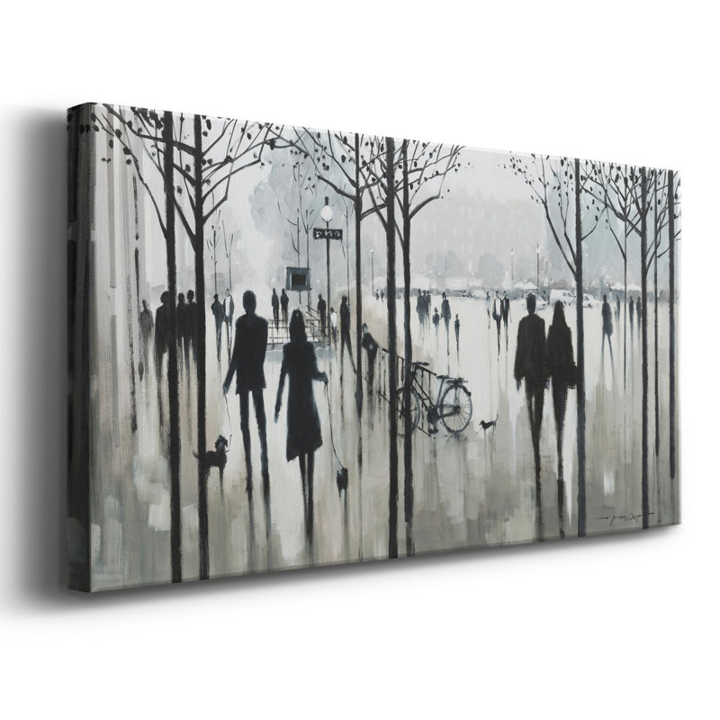 Morning Paris - reproduction sur toile tendue, H 16 po x l 8 po x P 1 po