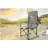 Camping Directors Chair, Heavy Duty,Oversized Portable Folding Chair with Side Table, Pocket for Beach, Fishing,Trip,Picnic,Lawn 
Grey