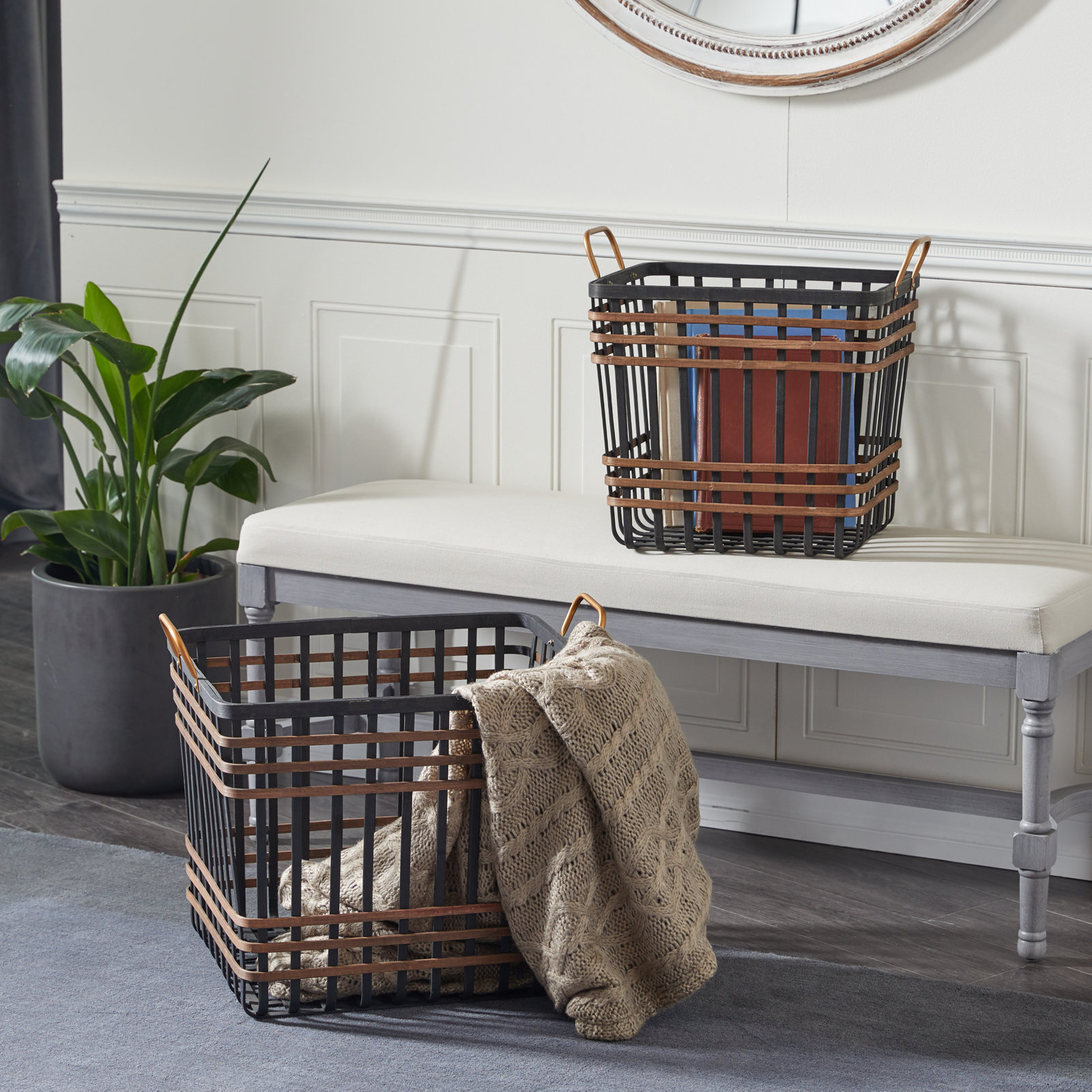 Edney Decorative Basket - Set of 2