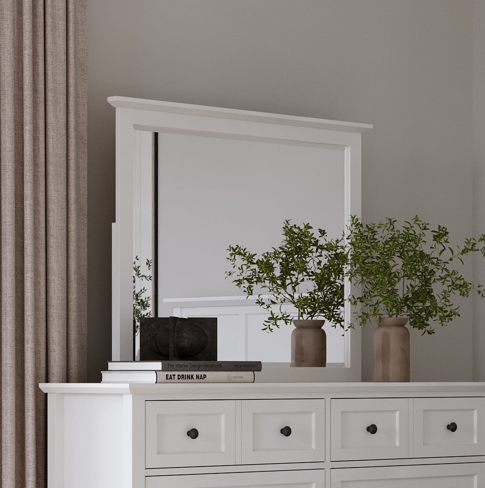 Monza 41" Mirror, Snowfall White
