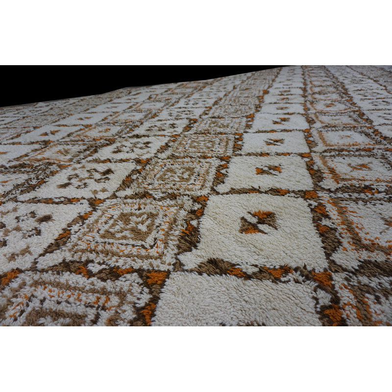 Vintage Oversized Berber Moroccan Tribal Design Rug