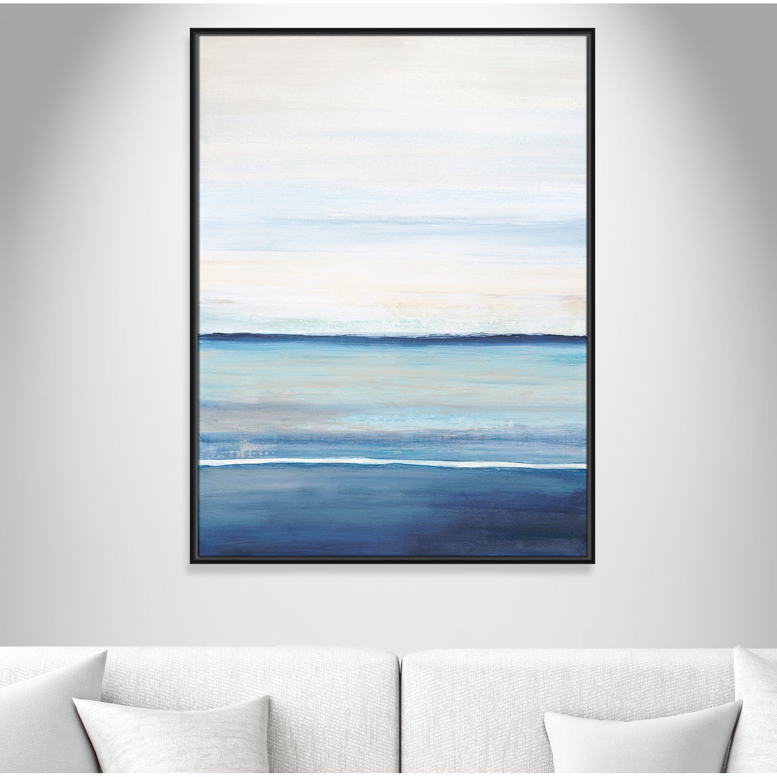 Emmit "Distant Whispers" Print by Filippo Ioco, Black Framed Canvas, 41.5" H x 31.5" W x 2" D